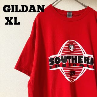 ギルタン(GILDAN)の【GILDAN】ギルダン 半袖Tシャツ レッド ＸＬサイズ USA古着(Tシャツ/カットソー(半袖/袖なし))