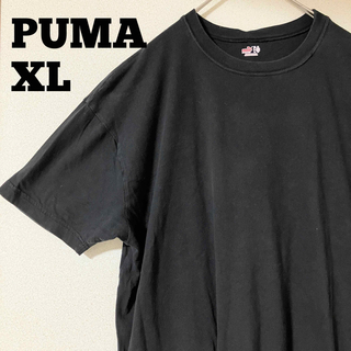 プーマ(PUMA)の【PUMA】プーマ 半袖Tシャツ ブラック ＸＬサイズ USA古着(Tシャツ/カットソー(半袖/袖なし))