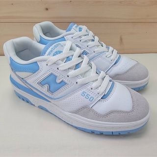 ニューバランス(New Balance)のニューバランス BB550LSB ホワイト/ブルー 22.5㎝(スニーカー)