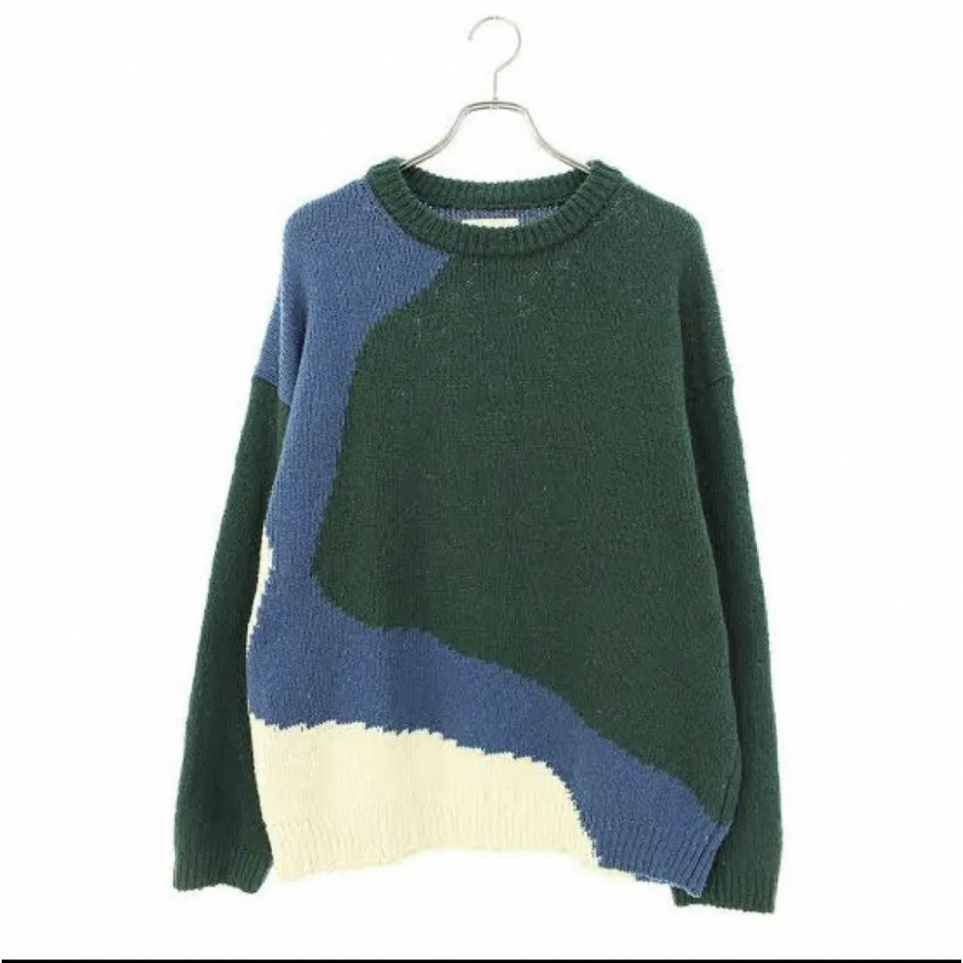 23SS YOKE ヨーク INTARSIA COTTON SWEATER