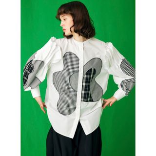 即完売　レア　エンフォルド　APPLIQUE SHIRT  enfold