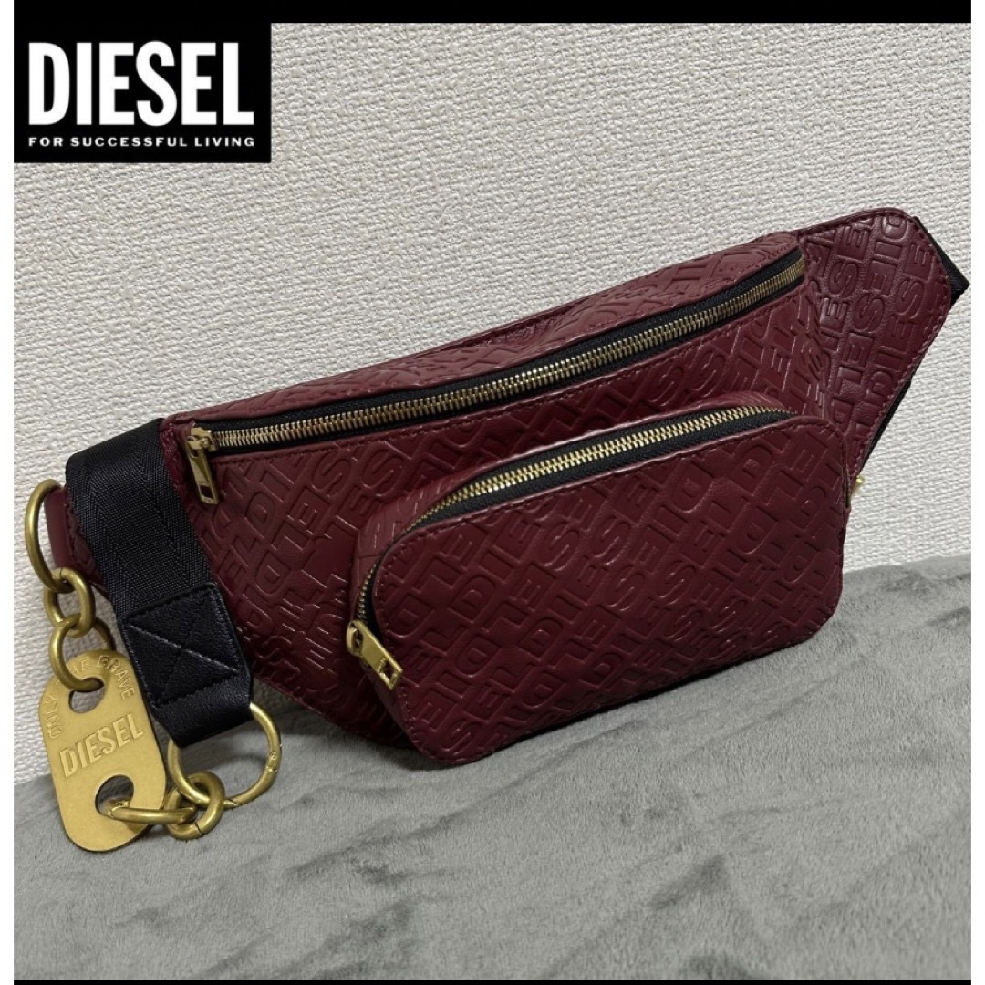 未使用 訳有　DIESEL ディーゼル モノグラム ボディバッグ ベルトバッグ