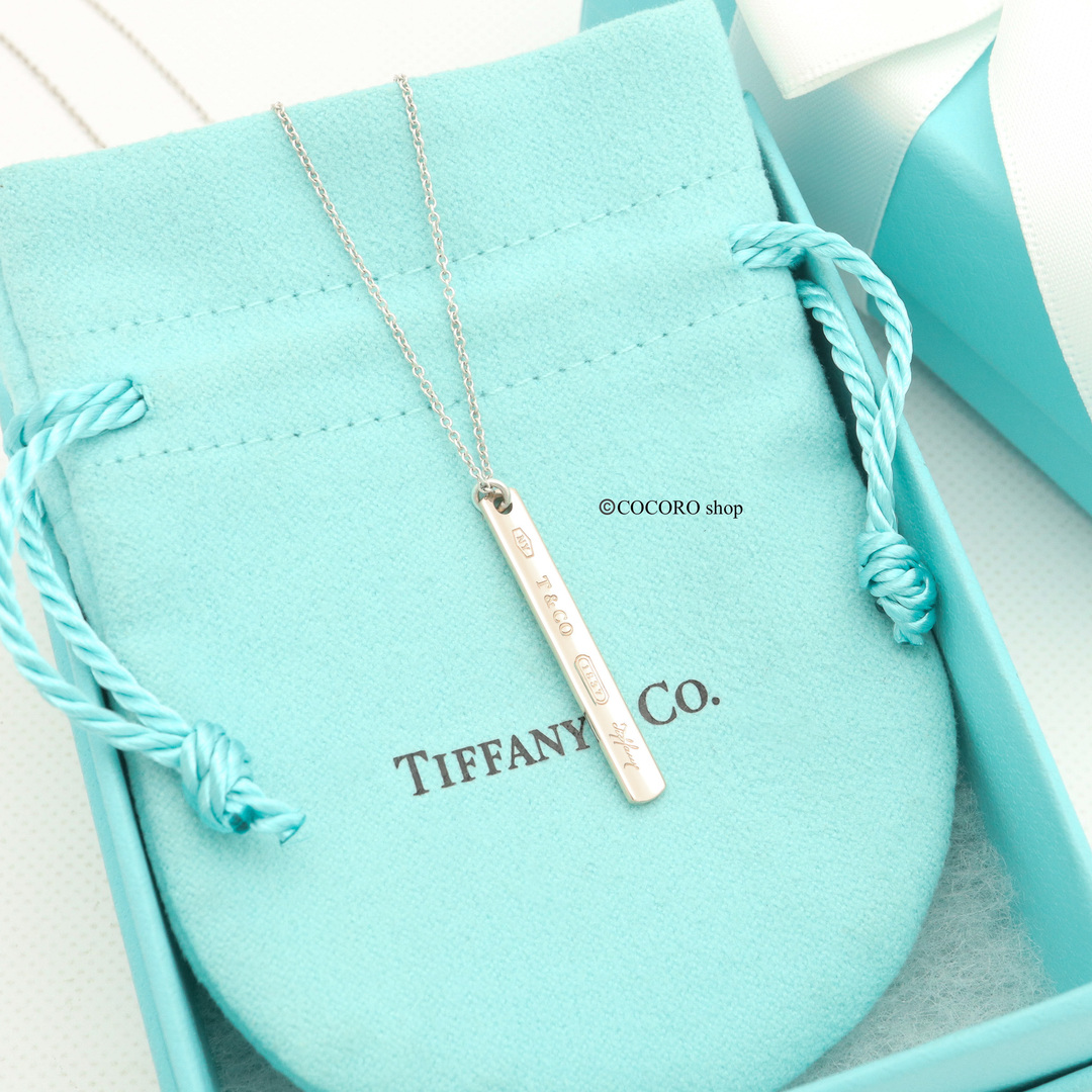 Tiffany & Co. - 【極美品】TIFFANY&Co. 1837 ナロー バー ネックレス