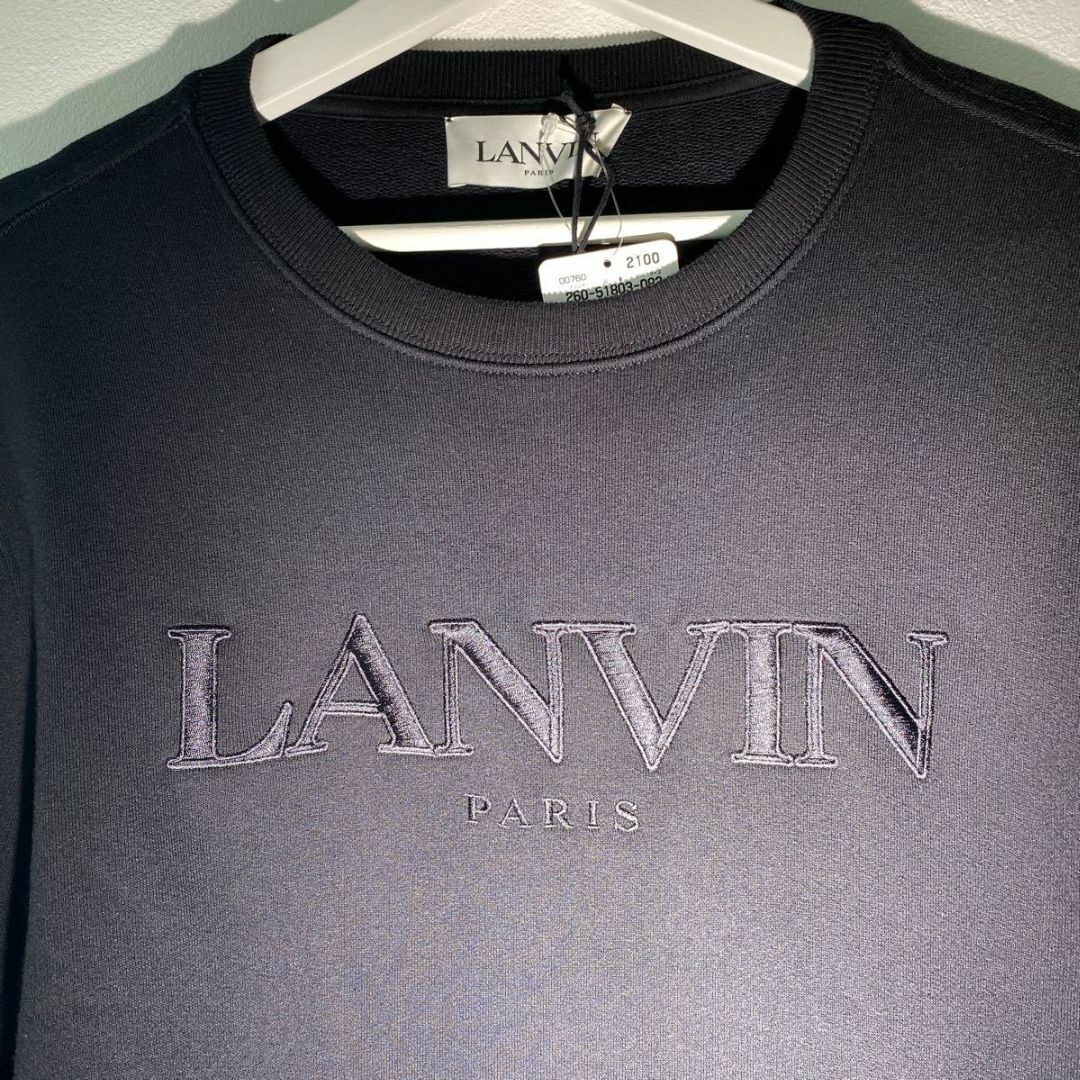 LANVIN(ランバン)の極美品 正規22AW LANVIN 刺繍 オーバーサイズ スウェット315N▲ メンズのトップス(スウェット)の商品写真