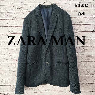 ザラ(ZARA)の【レア柄】ZARA ザラ テーラードジャケット 小V ドット柄 サイドベンツ(テーラードジャケット)