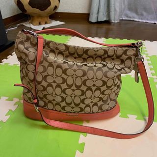 コーチ(COACH)の美品‼️オレンジ色が可愛いコーチショルダーバッグ(ショルダーバッグ)