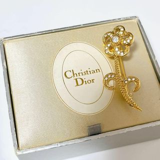 Christian Dior - K09 ディオール ドットリボン CDロゴ フラワー ピン ...