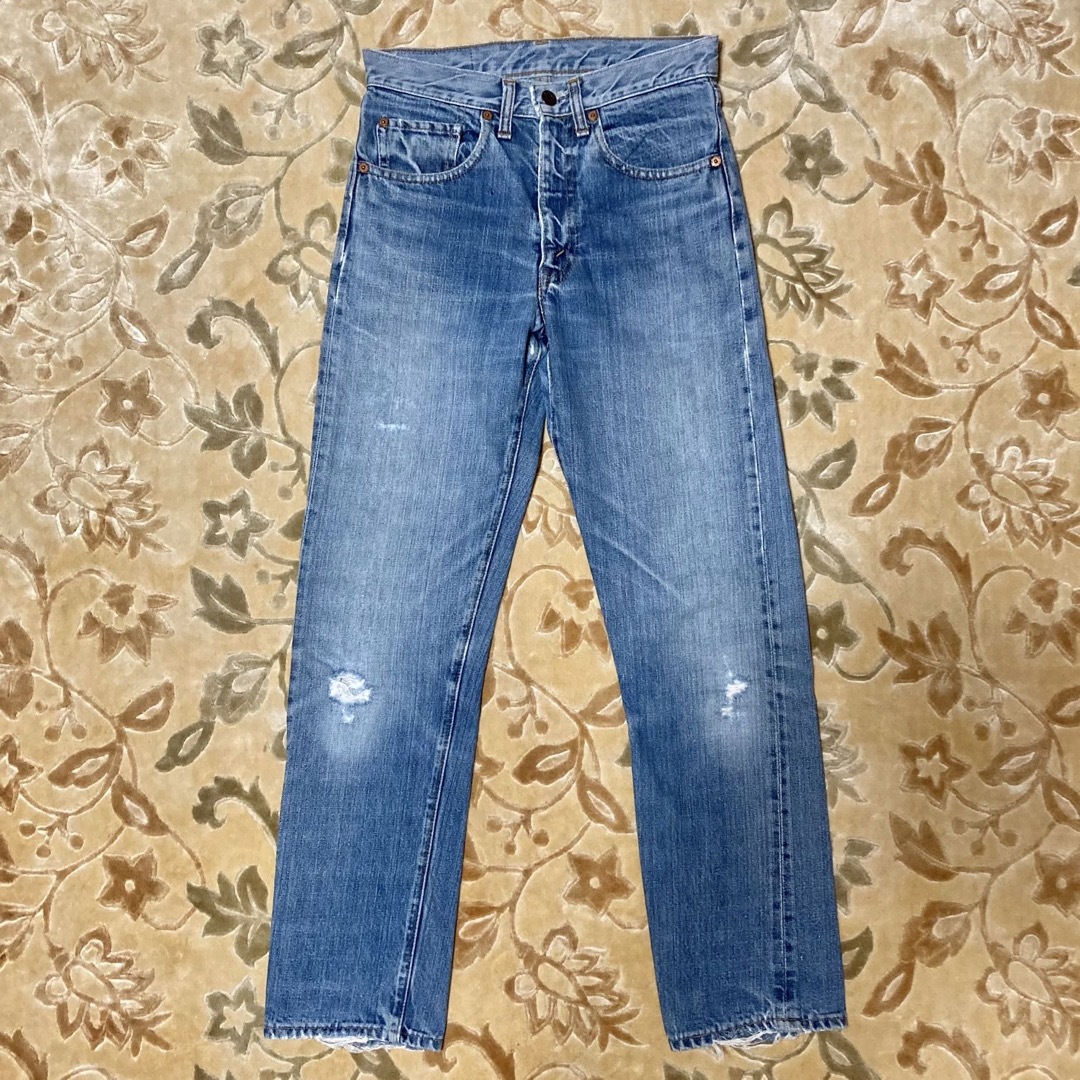 Levi's(リーバイス)の60s〜70s USA製 リーバイス 505 BIGE 片耳 ダメージ w70 レディースのパンツ(デニム/ジーンズ)の商品写真