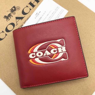 COACH - 【COACH☆日本限定】コイン ウォレット コーチ スタンプ☆折り