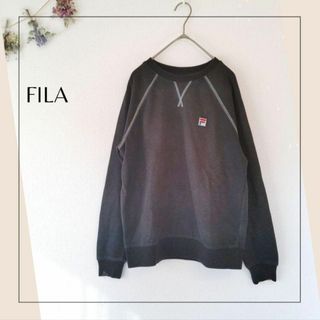 フィラ(FILA)のフィラ／FILA／XS／小さいサイズ／ポイントロゴプルオーバースエットトレーナー(トレーナー/スウェット)