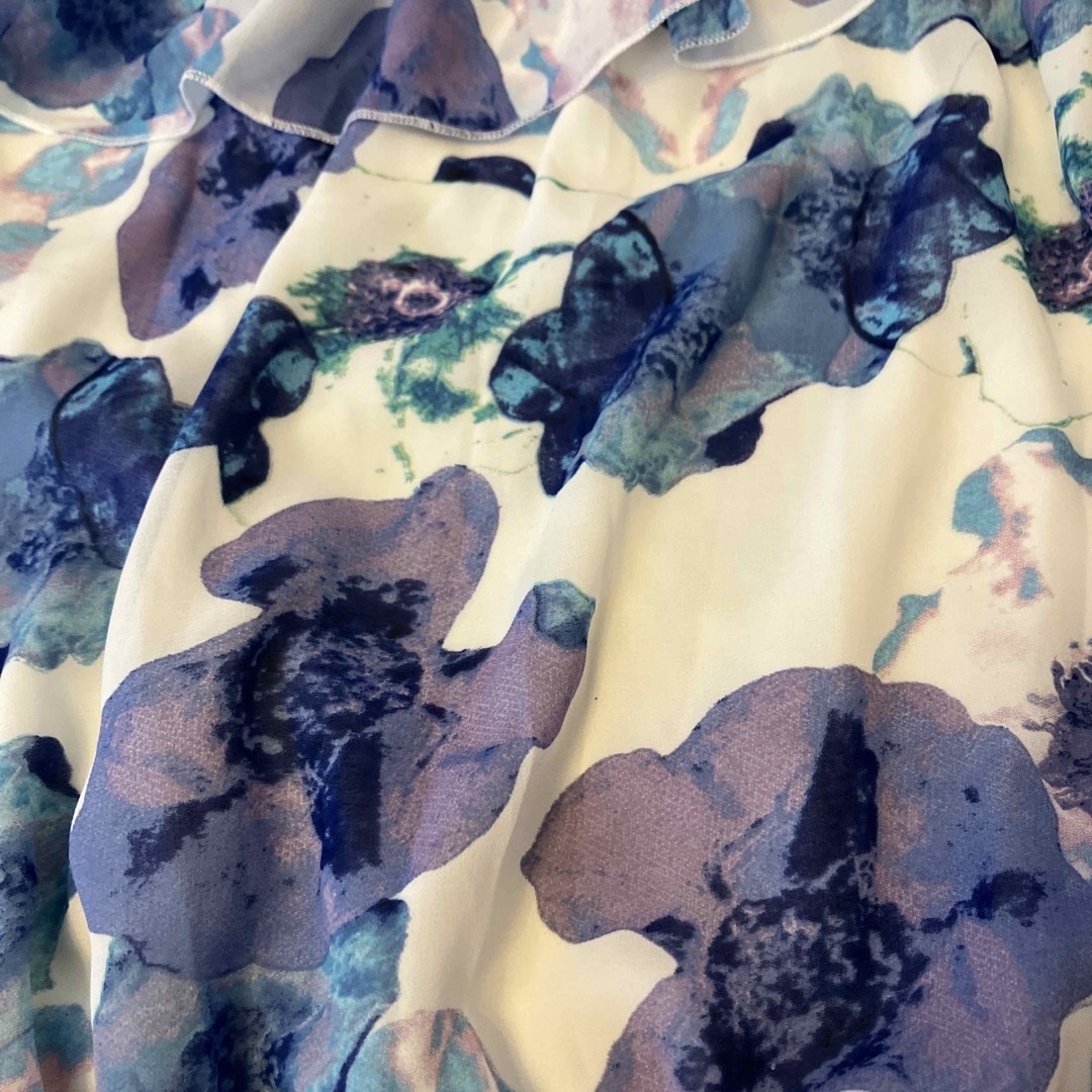 花柄シフォントップス レディースのトップス(シャツ/ブラウス(半袖/袖なし))の商品写真