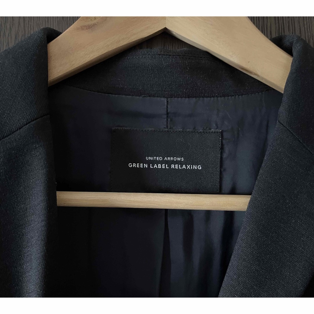 UNITED ARROWS green label relaxing(ユナイテッドアローズグリーンレーベルリラクシング)のセットアップ　グリーンレーベル　スーツ　ジャケット　スカート　L 40 ブラック レディースのフォーマル/ドレス(スーツ)の商品写真