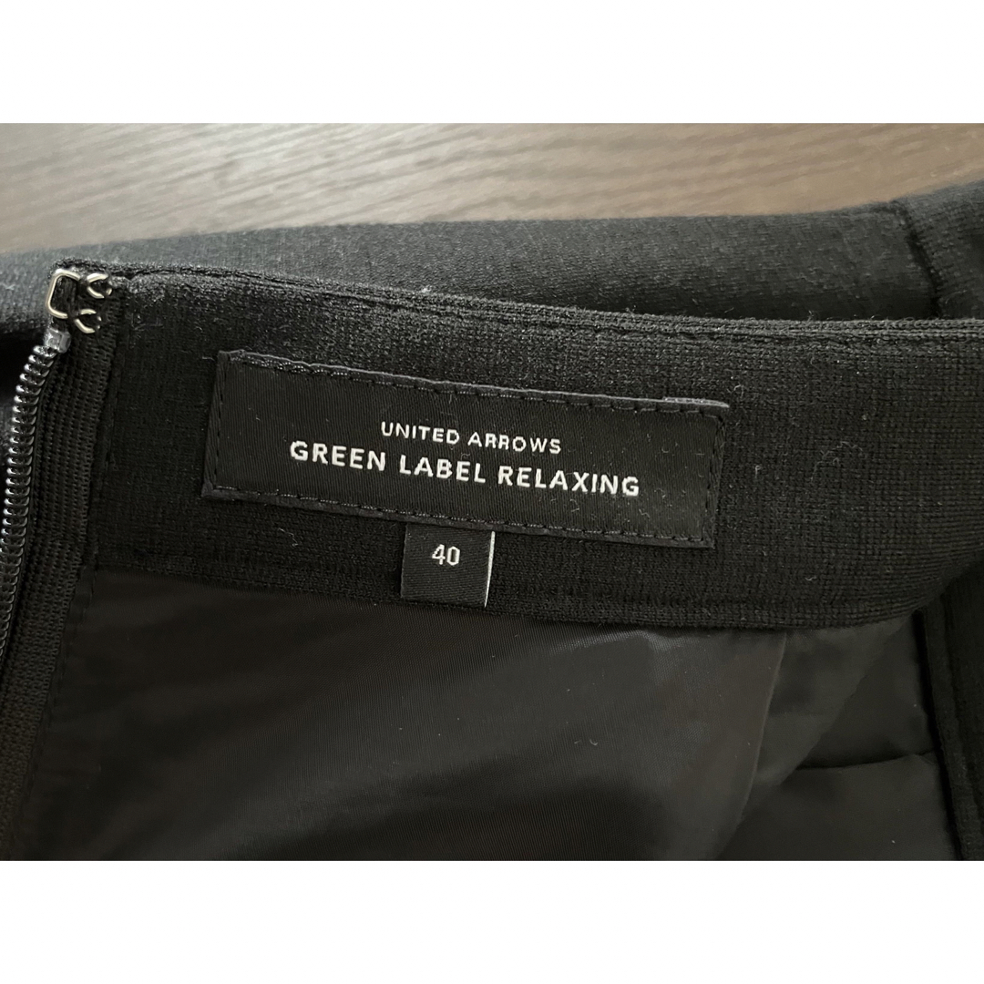 UNITED ARROWS green label relaxing(ユナイテッドアローズグリーンレーベルリラクシング)のセットアップ　グリーンレーベル　スーツ　ジャケット　スカート　L 40 ブラック レディースのフォーマル/ドレス(スーツ)の商品写真