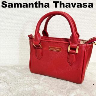 サマンサタバサ(Samantha Thavasa)の美品✨Samantha Thavasa サマンサタバサ ハンドバッグ レッド赤(トートバッグ)