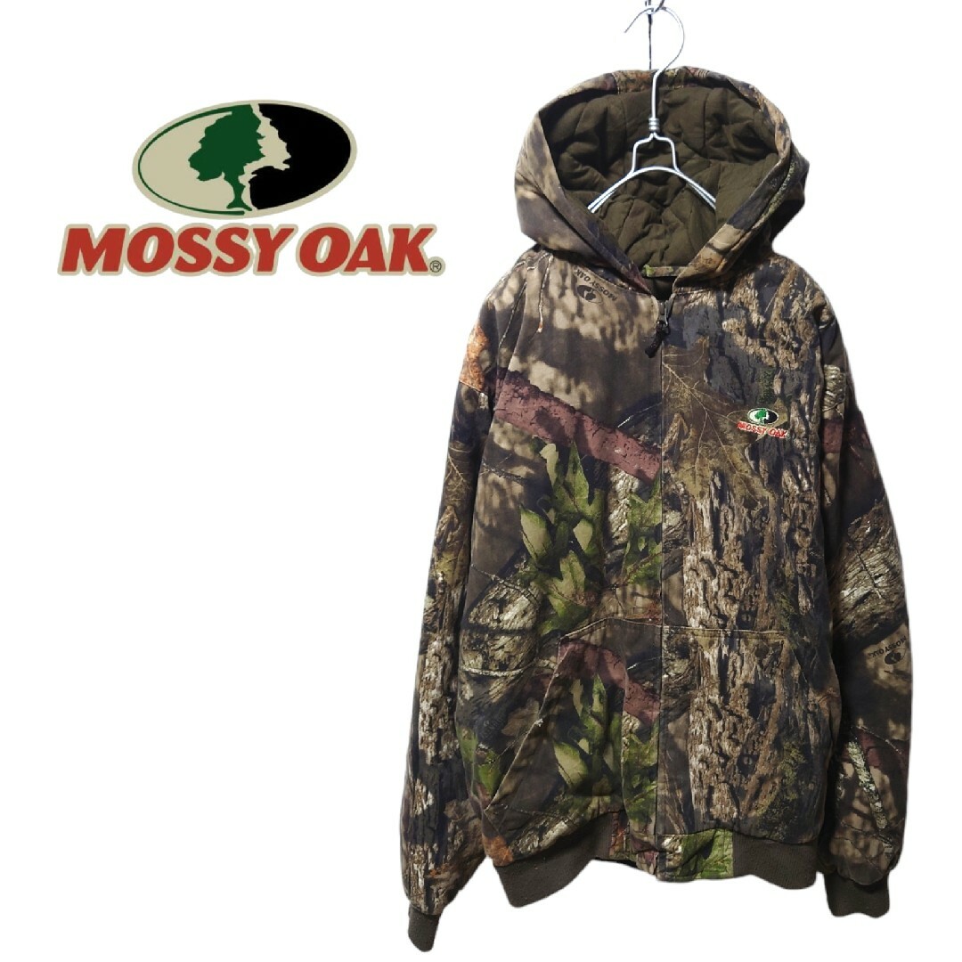 【MOSSY OAK】リアルツリーカモ フード付き中綿入りブルゾン A-1319