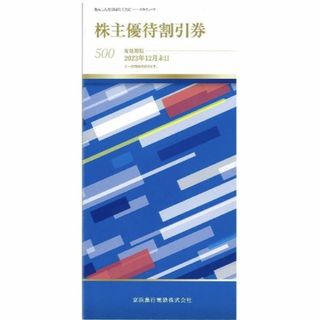 京浜急行　株主優待割引券（2023年12月31日まで有効）(その他)