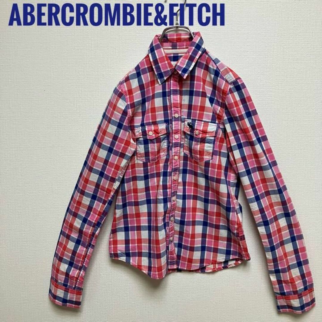 Abercrombie&Fitch(アバクロンビーアンドフィッチ)の☆アバクロンビー&フィッチ チェックシャツ XS レディースのトップス(シャツ/ブラウス(長袖/七分))の商品写真