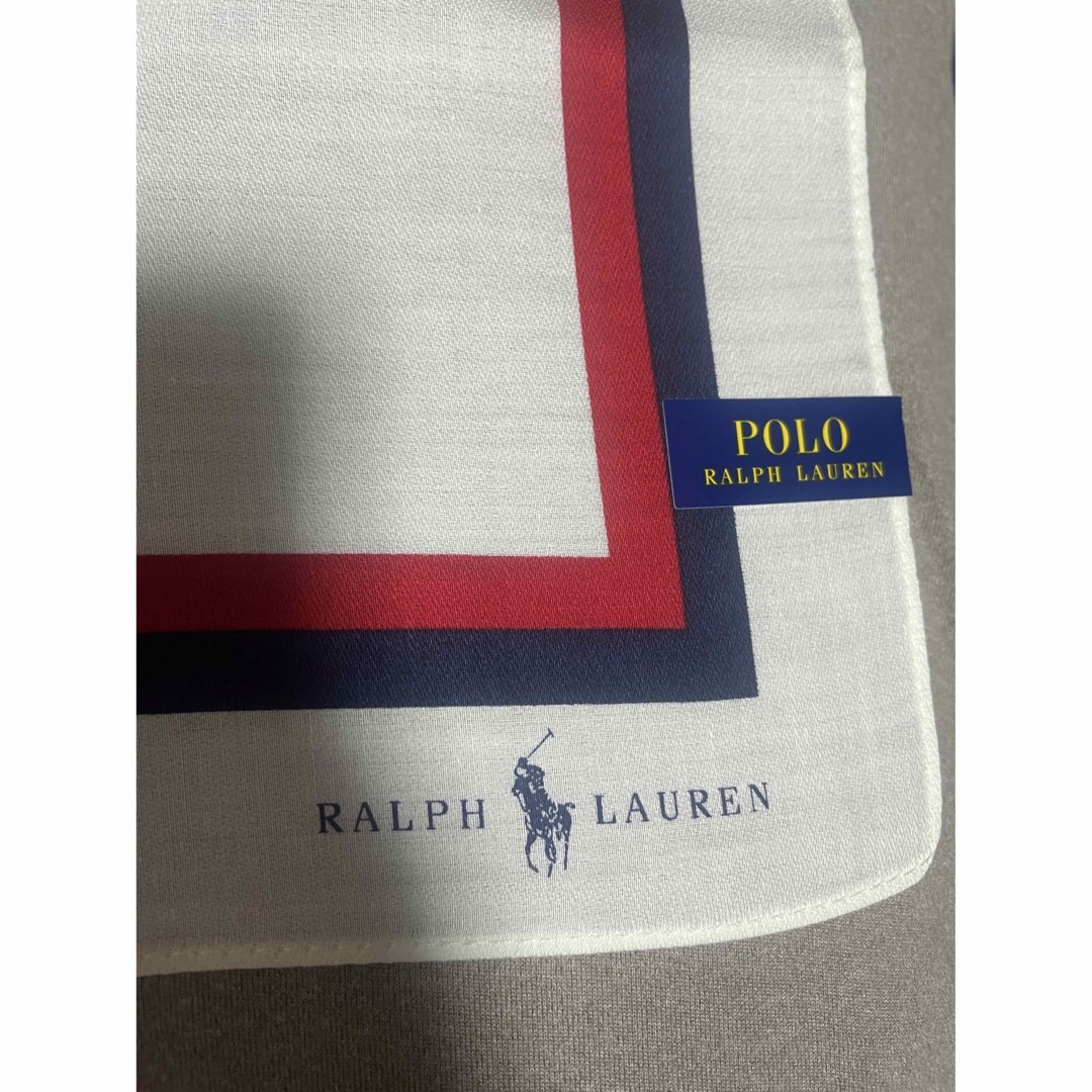 POLO RALPH LAUREN(ポロラルフローレン)の新品POLO ハンカチ2枚 メンズのファッション小物(ハンカチ/ポケットチーフ)の商品写真