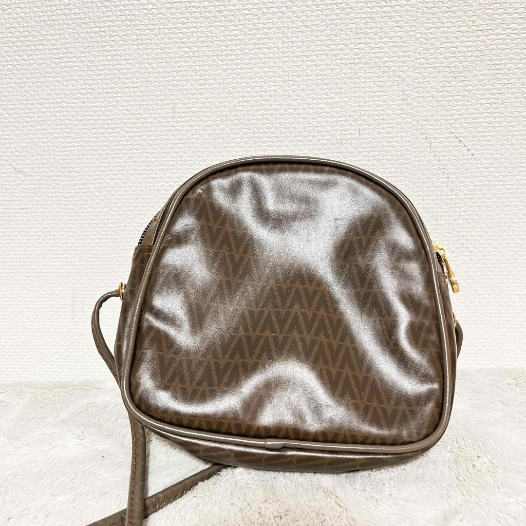 MARIO VALENTINO(マリオバレンチノ)の美品✨Mario Valentino マリオバレンチノショルダーバッグブラウン茶 レディースのバッグ(ショルダーバッグ)の商品写真