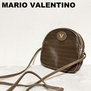 マリオバレンチノ(MARIO VALENTINO)の美品✨Mario Valentino マリオバレンチノショルダーバッグブラウン茶(ショルダーバッグ)