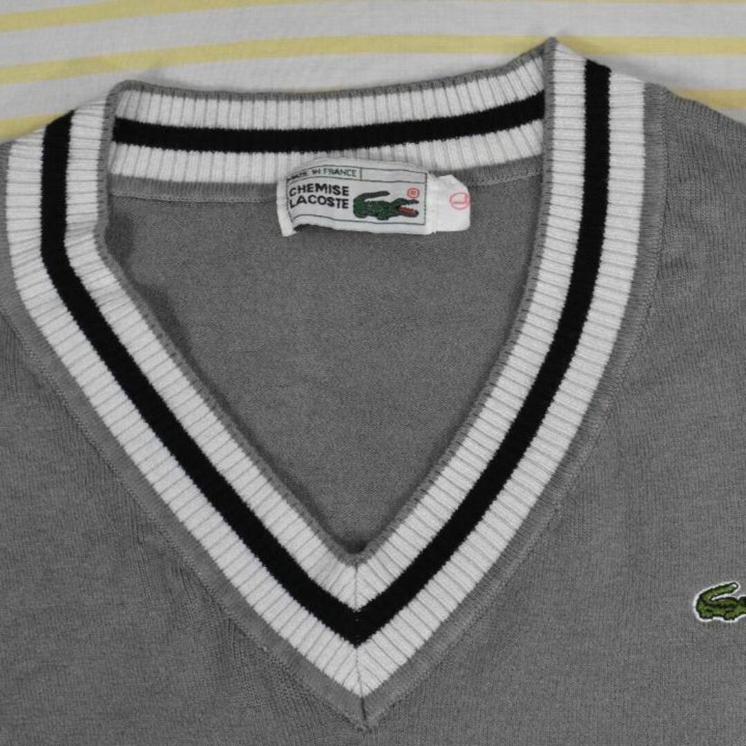 LACOSTE(ラコステ)のラコステ 80’ｓ セーター 13183c フランス製 ビンテージLACOSTE メンズのトップス(ニット/セーター)の商品写真