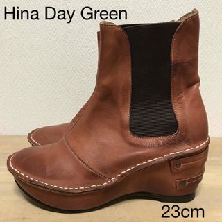 Hina Day Green - ヒナデイグリーン Hina Day Green グラデージョンサイドゴアブーツ