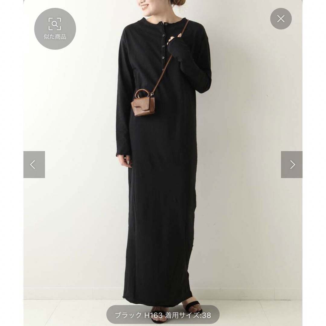 Plage極美品ネップカットワンピース黒ブラック36サイズ