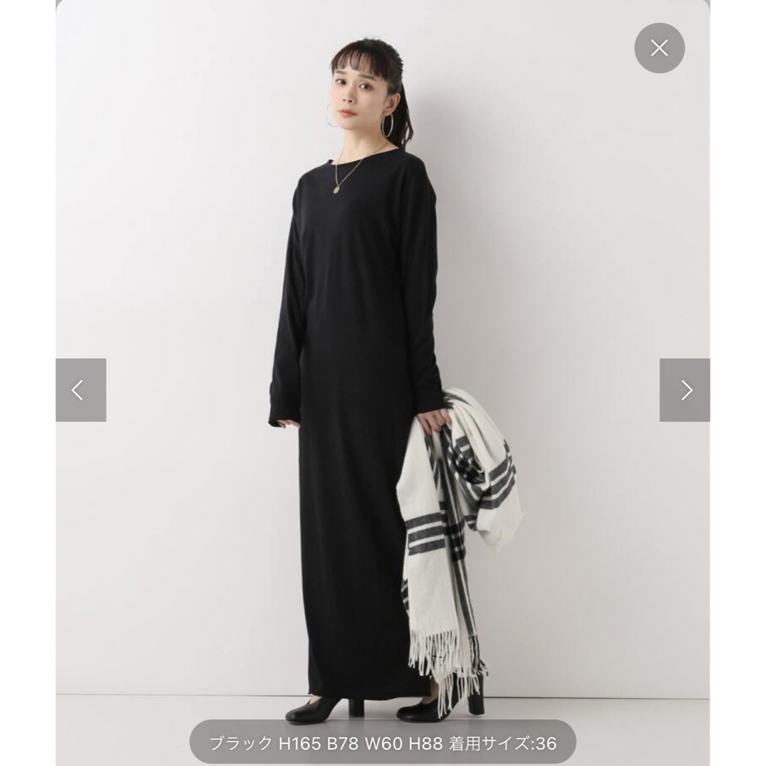 Plage極美品ネップカットワンピース黒ブラック36サイズ | フリマアプリ ラクマ