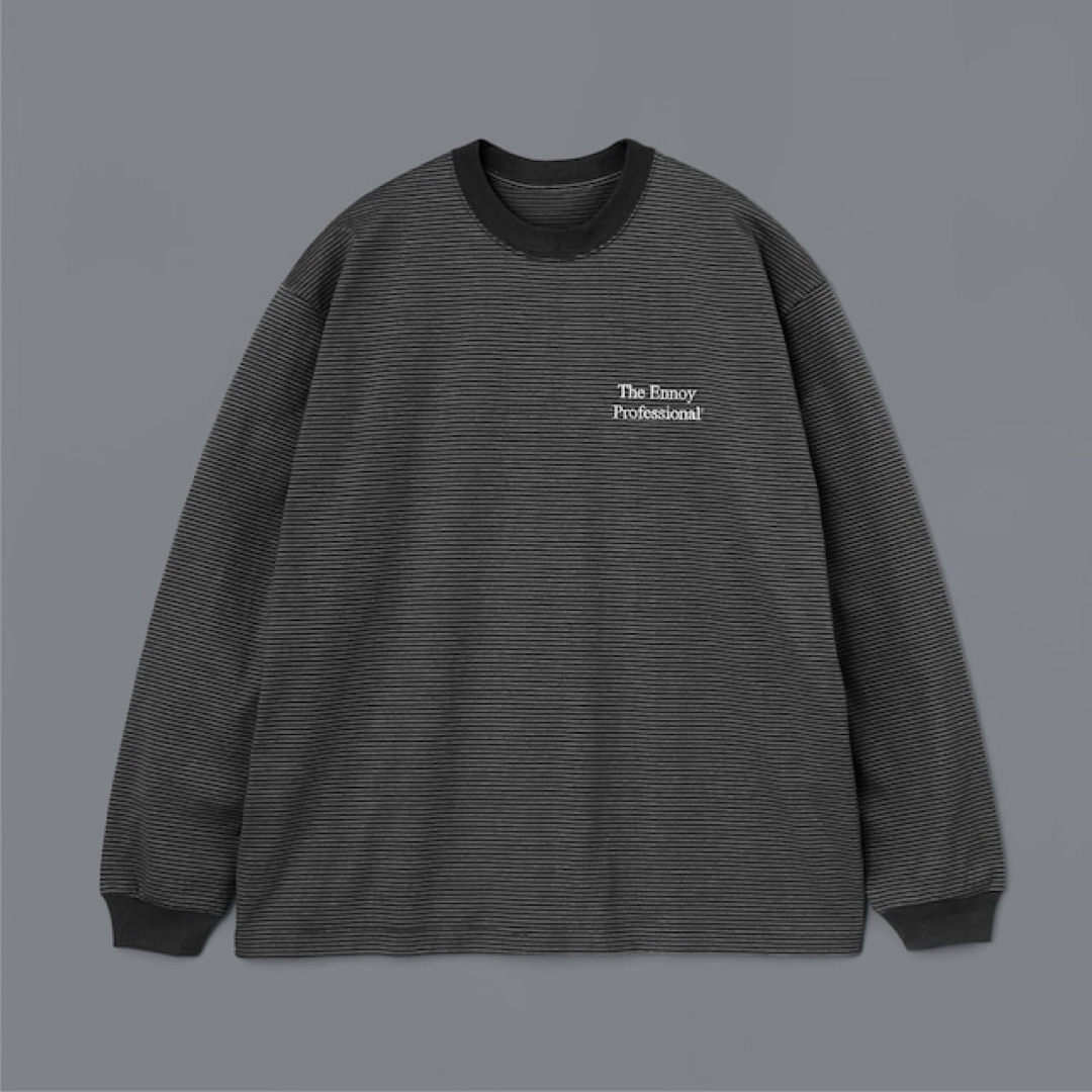 ennoy L/S BORDER T-SHIRTS BLACK × WHITEの通販 by byamada｜ラクマ