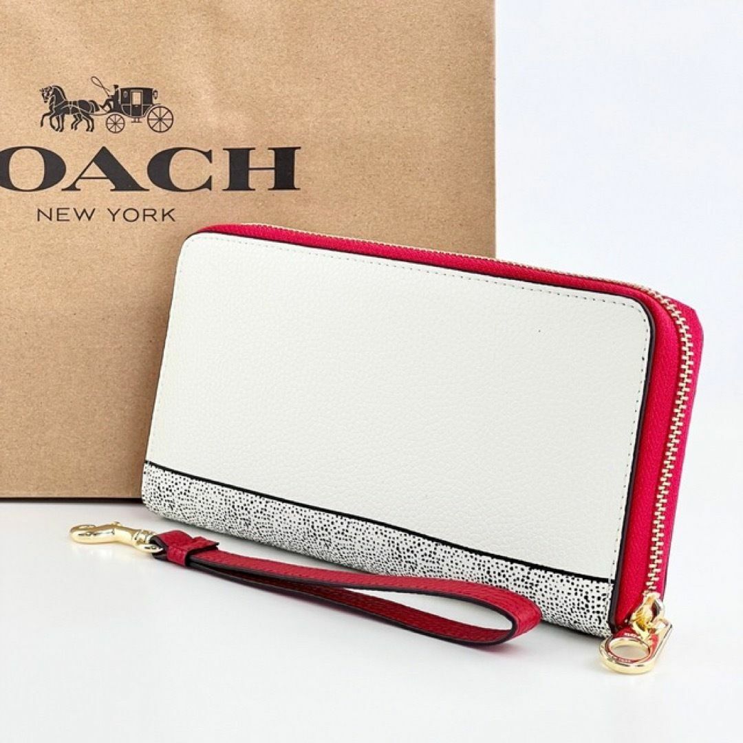 新品 COACH コーチ 長財布 ディズニーミッキーマウス x キースヘリング