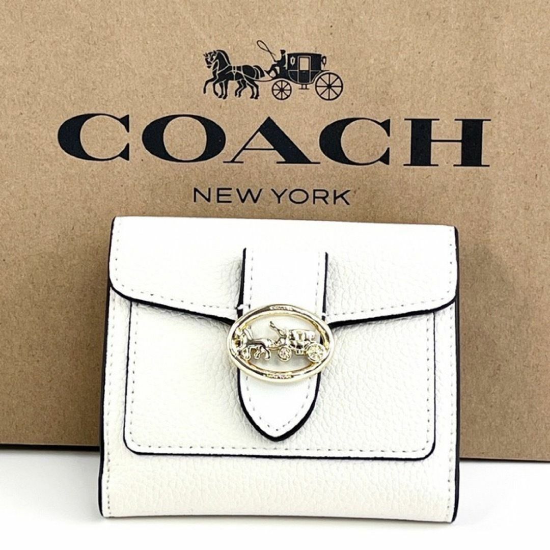 新品　未使用品　coach コーチ　ジョージー スモールウォレット　2つ折り財布