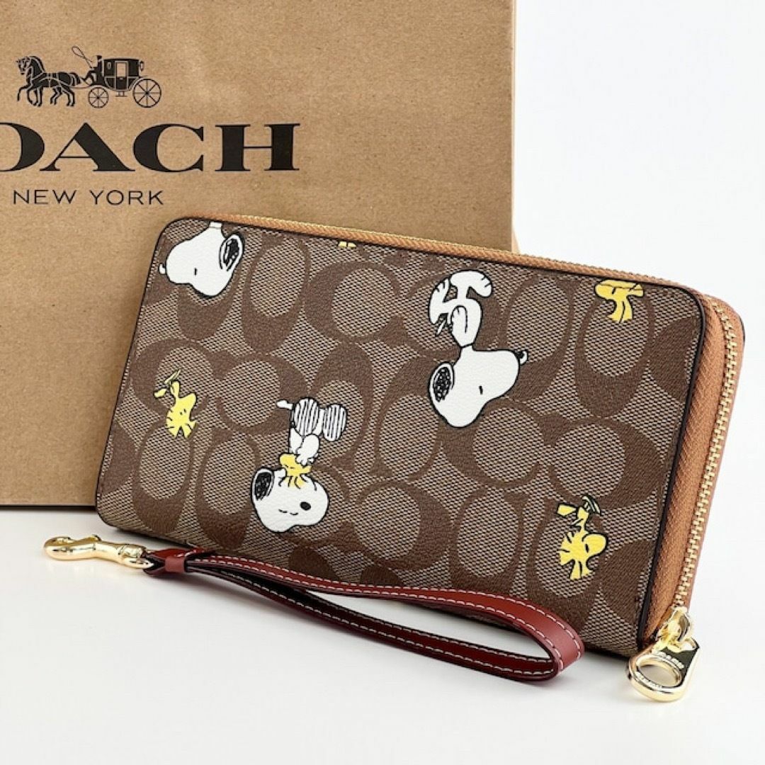 【限定コラボ】COACH×peanut ウッドストックカードケース