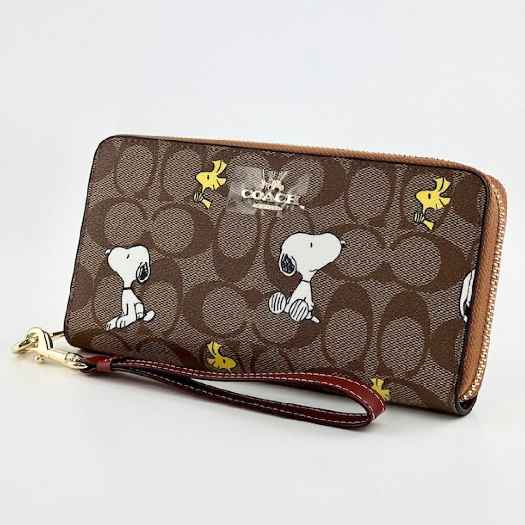 【新品未使用】COACHコーチスヌーピーコラボウッドストック長財布 SNOOPY