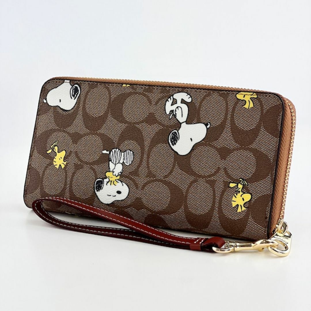 新品 COACH Peanuts 長財布 スヌーピー ウッドストック レディース