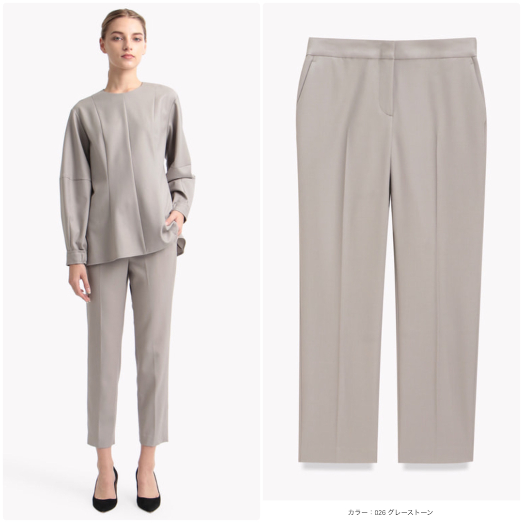 Theory luxe - theory luxe22AW New Saxony パンツ グレーストーン36の