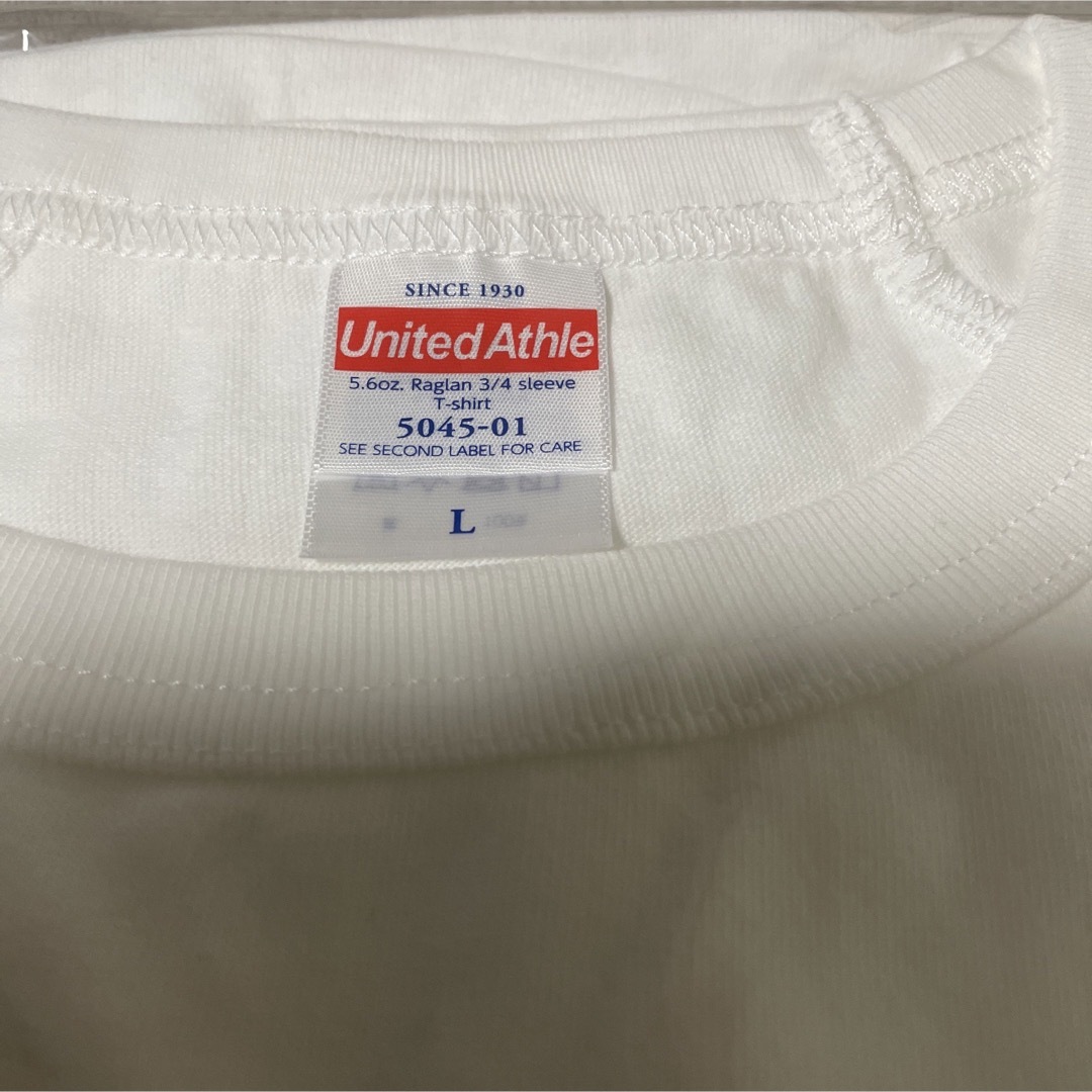 新品未開封☆成田昭次 七分袖Tシャツ 白 L 1