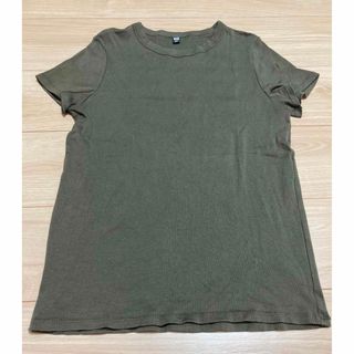 ユニクロ(UNIQLO)のスーピマコットンリブクルーネックt ユニクロ XXL 半袖 tシャツ(Tシャツ(半袖/袖なし))