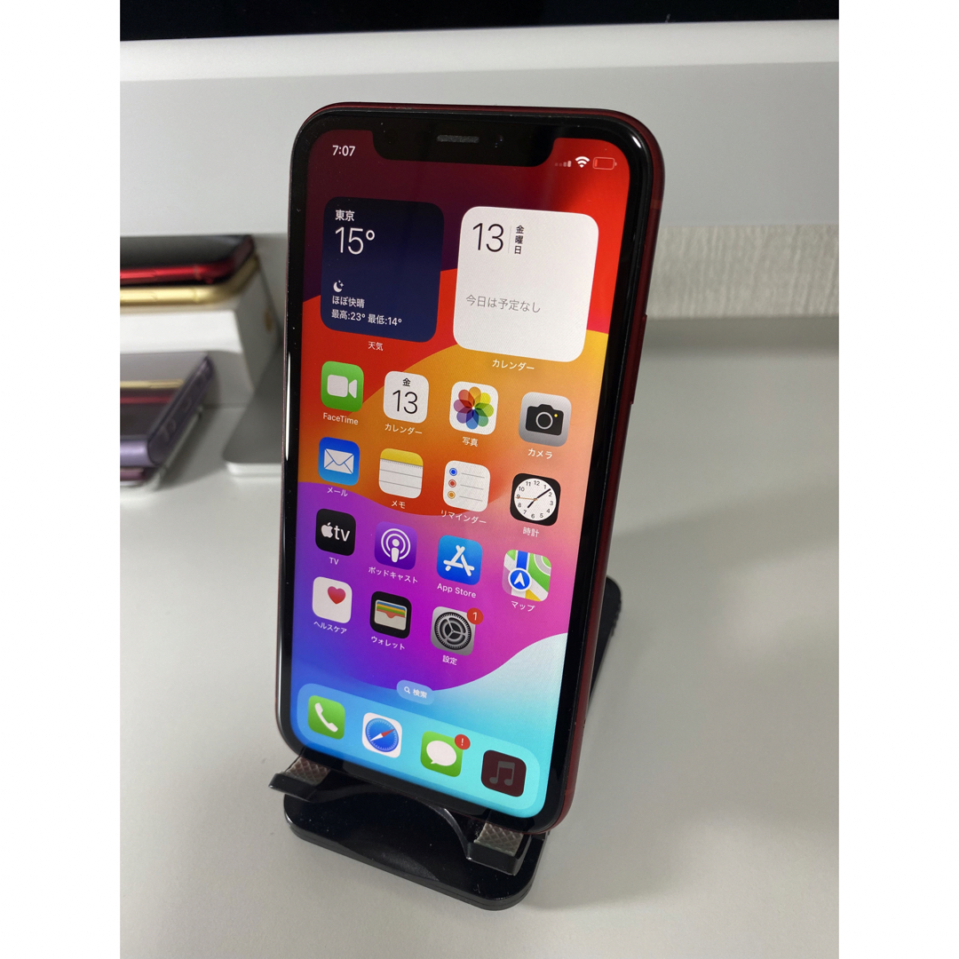 iPhoneXR 64GB au レッド simフリー  ジャンク