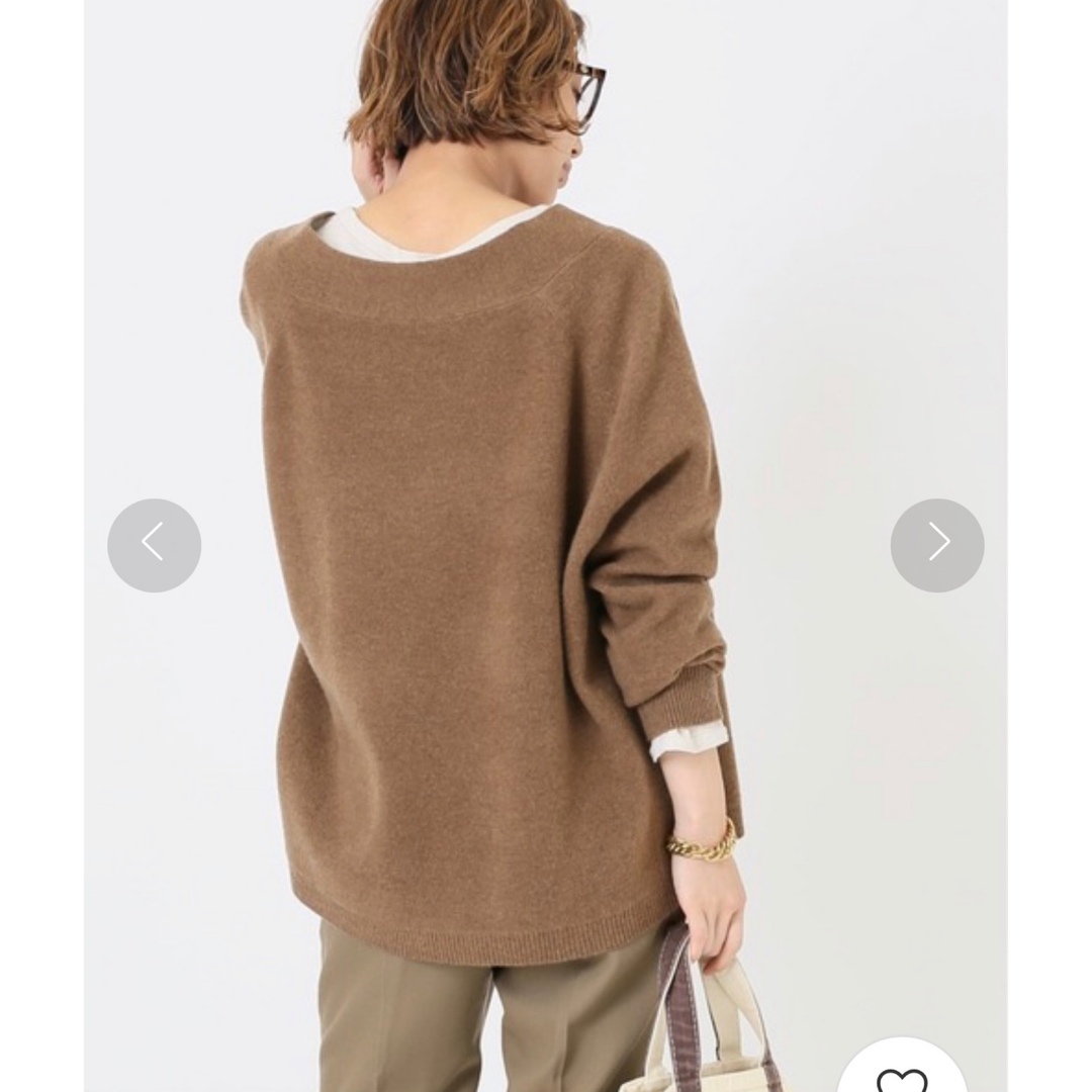 ドゥーズィエムクラス ミドルゲージ カシミヤ混 Vネック ニット プル