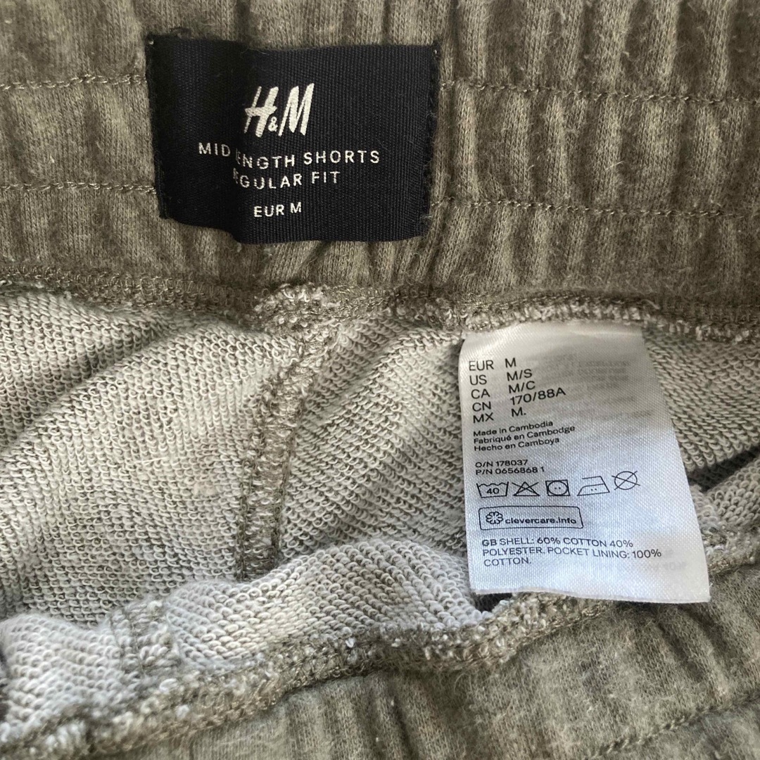 H&M(エイチアンドエム)のH&M ショートパンツ　ハーフパンツ　メンズ　Mサイズ メンズのパンツ(ショートパンツ)の商品写真