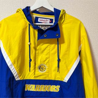 ミッチェルアンドネス(MITCHELL & NESS)のMitchell&Ness Warriors Half Zip Anorak(ナイロンジャケット)