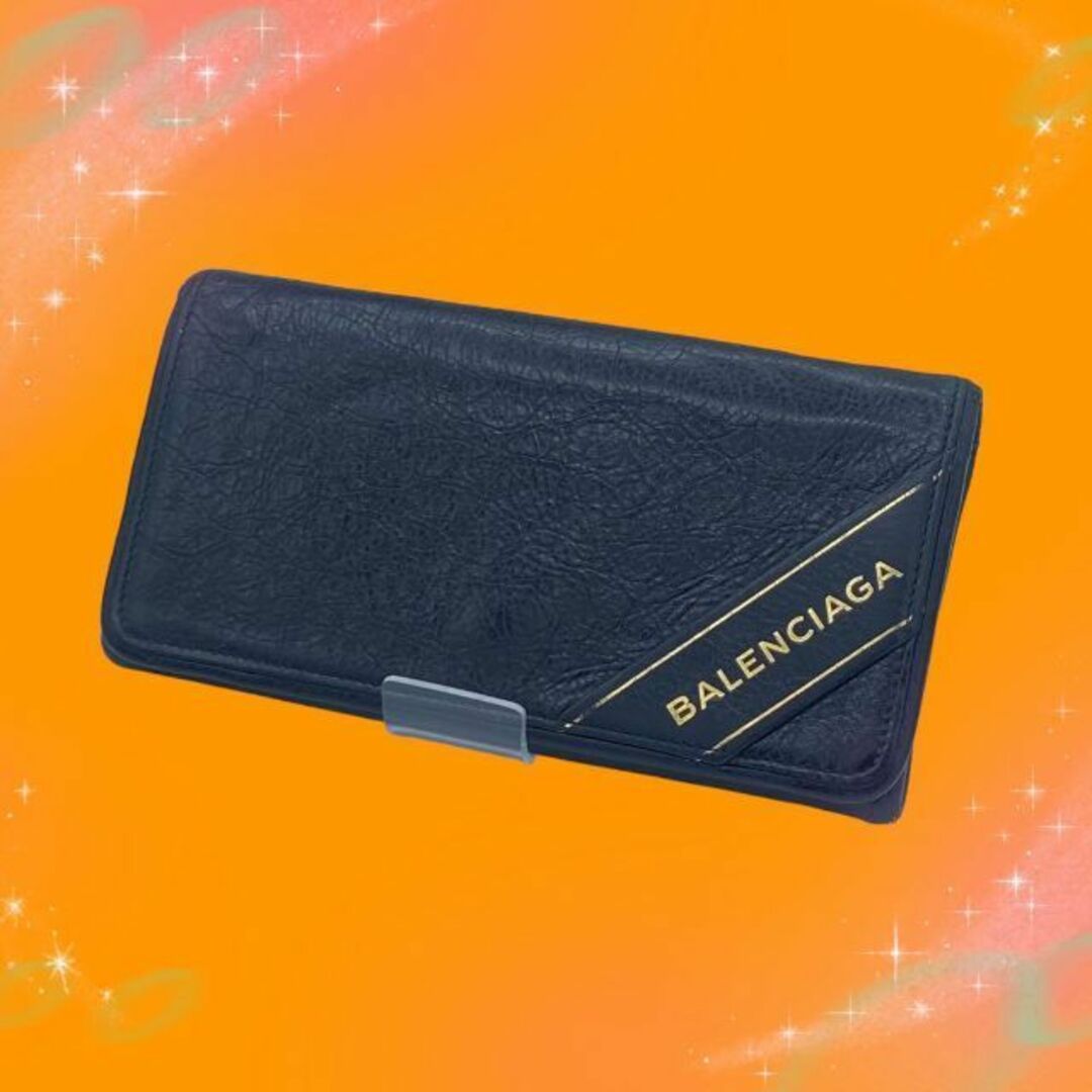 BALENCIAGA(バレンシアガ) 財布 メンズ 長財布 レザー ブラック