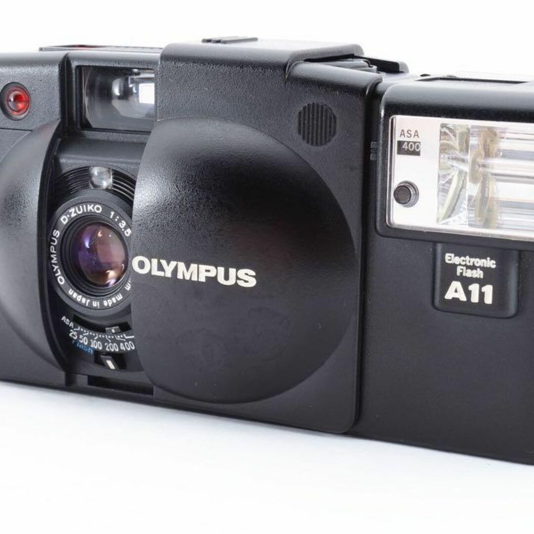 美品 完動品 OLYMPUS XA2 + A11フラッシュ フィルムカメラ - www