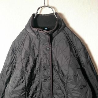 超美品❗️バブアー キルティングジャケット 裏地フリース 黒 ブラック 英国古着