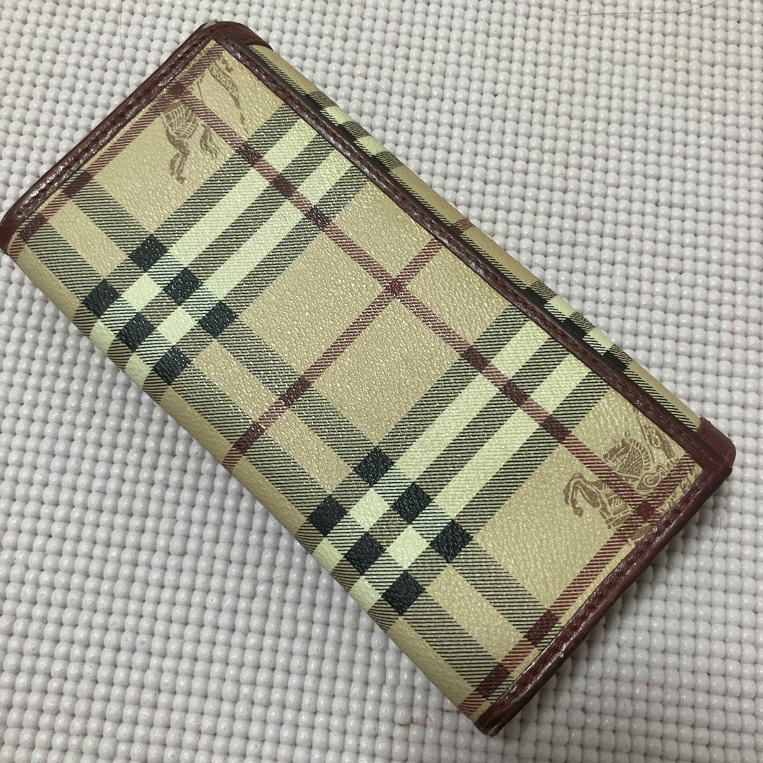 BURBERRY   BURBERRY バーバリー 長財布 財布 赤 ノバチェック