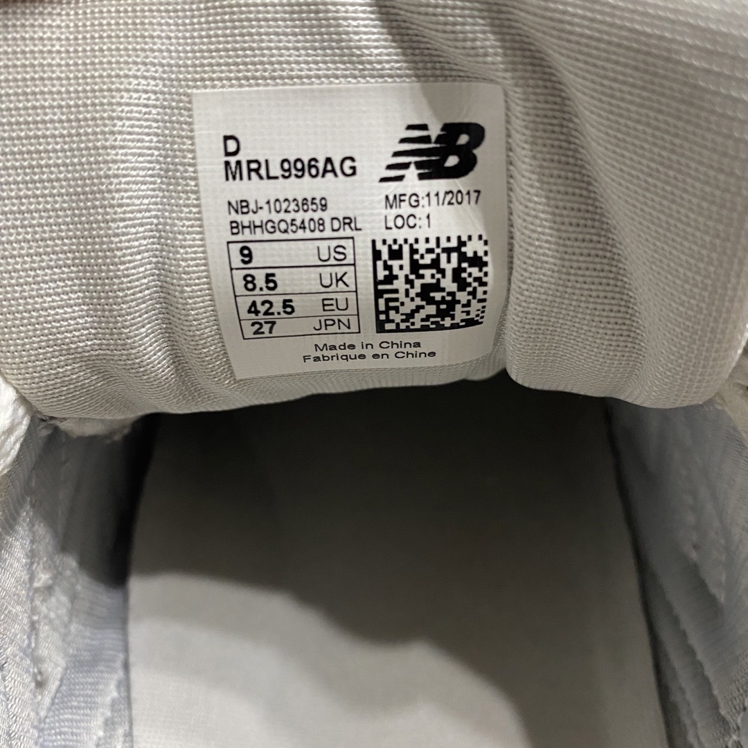 New Balance(ニューバランス)のnew balance ニューバランス MRL996AG 27cm メンズの靴/シューズ(スニーカー)の商品写真