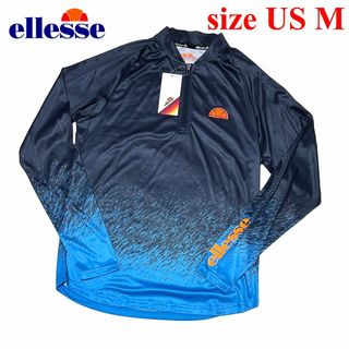 ellesse - 新品　US Mサイズ（L位）　エレッセ　1/4ジップ　長袖　スポーツ　ウェア