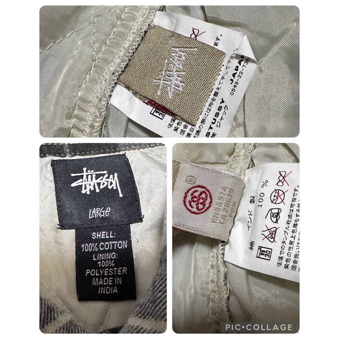 STUSSY - 希少 OLD STUSSY 中綿シャツジャケット チェック柄 STUSSY - 希少 OLD STUSSY 中綿シャツジャケット チェック柄