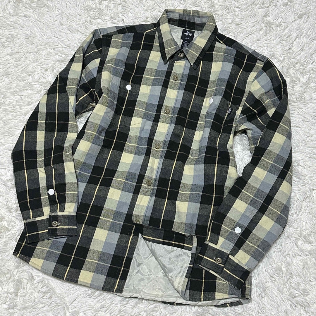 STUSSY - 希少 OLD STUSSY 中綿シャツジャケット チェック柄 STUSSY - 希少 OLD STUSSY 中綿シャツジャケット チェック柄