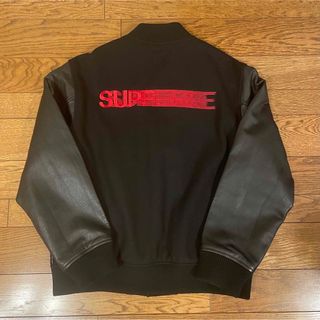 Supreme Motion Logo Varsity Jacket Black